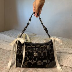 Coach Bag Black And Gray 