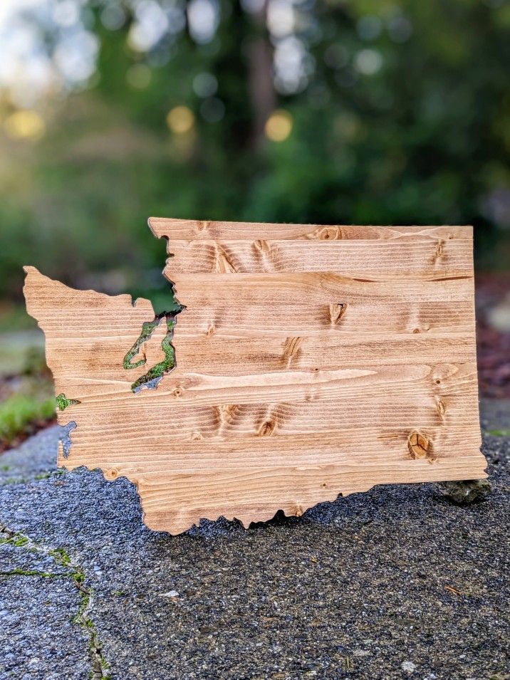 Knotty Pine WA State Cutout