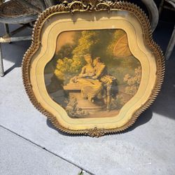 Mezzotint By Alfred Leonard Cox Original 1924.. framed in wood in case Glass.  27” x 24”     $200