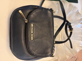 Michael Kors Black Leather Crossbody Bag