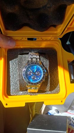 Invicta Chronograph Watch Blue Dial