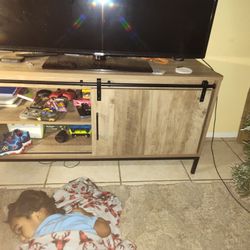 Entertainment Center With Sliding Door