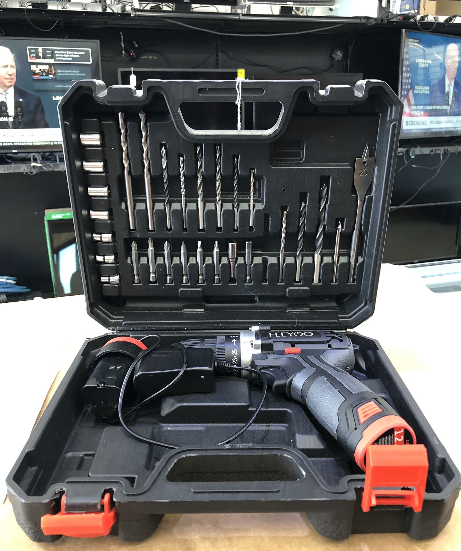 FEEYOO 12V Cordless Drill Set