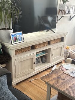 Rustic TV Stand with Storage