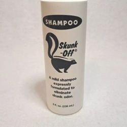 Skunk-Off Shampoo 8-oz Bottle- For  Pets -80% FULL BOTTLE