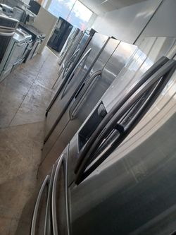 Used refrigerators for sale, french door, side by side, top and bottom freezers-Free delivery-120 Day warranty