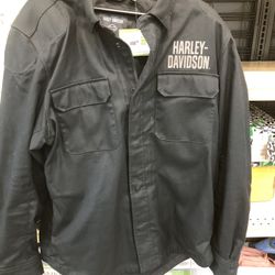 Harley Davidson Operative Riding Shirt Black Jacket (Size XL)