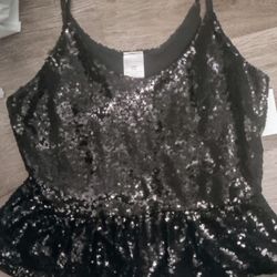 Black 🖤 Sequence S Top /Blusa Negra De brillo S