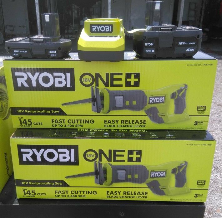 Ryobi Cordless 18v Tools Sawzall Drill Battery Charger. Read Details