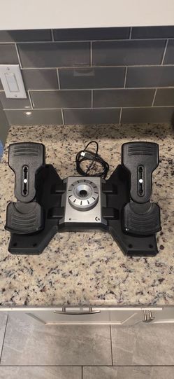 Saitek rudder pedals flight simulator
