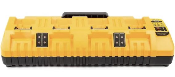 DCB104 20V MAX Battery Charger Replacement for Battery Charger, 4 Port Multi Charger Station with 2 USB Ports, Compatible with Dewalt 12V-20V Batterie
