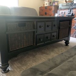 Solid Wood Coffee Table With Storage