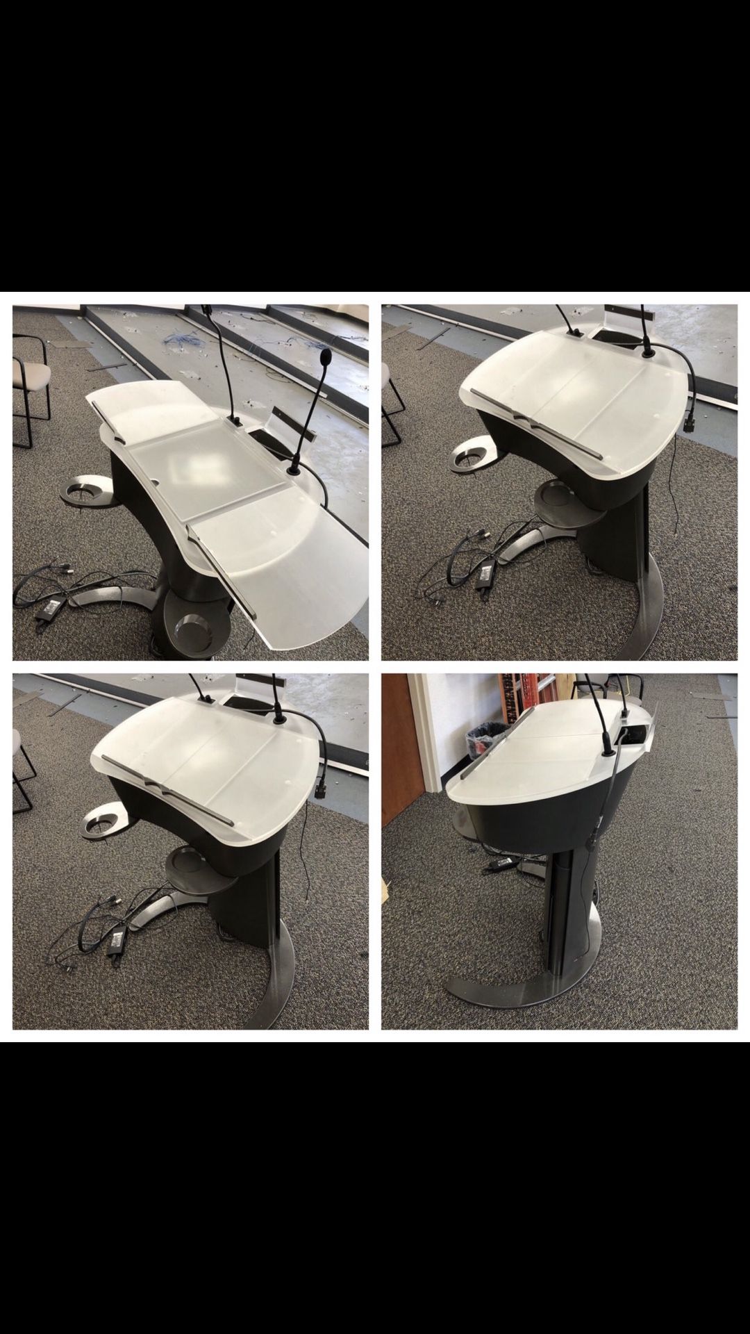 Podium with Shure Mic BEST offer. Lowballers ignored