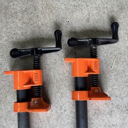 Woodworking pipe clamps