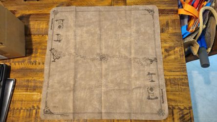 1994 SpellGround Playmat Tan V1 Original 2-Player Khalsa Brain Games Near Mint