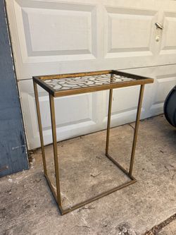 Elegant Metal Side Table