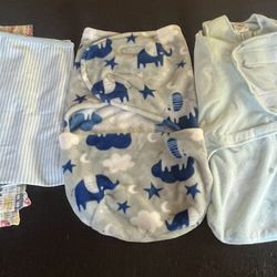 Infant Baby Boy Snuglis/Cotton Blankets