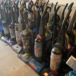 Working vacuum cleaners