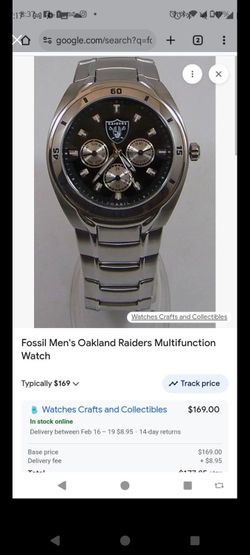 Fossil Oakland Raiders Multifunction Watch