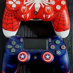 Custom PS4 Controllers Marvel Theme Spiderman 