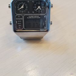 Man Watch Chronometer  SILVER Color 