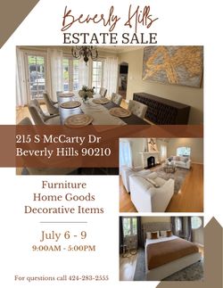 Beverly Hills Estate/Yard Sale