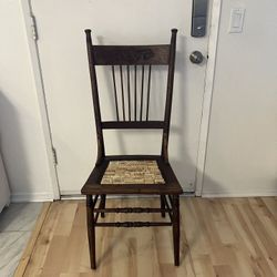 Vintage Wooden Press Back Chair