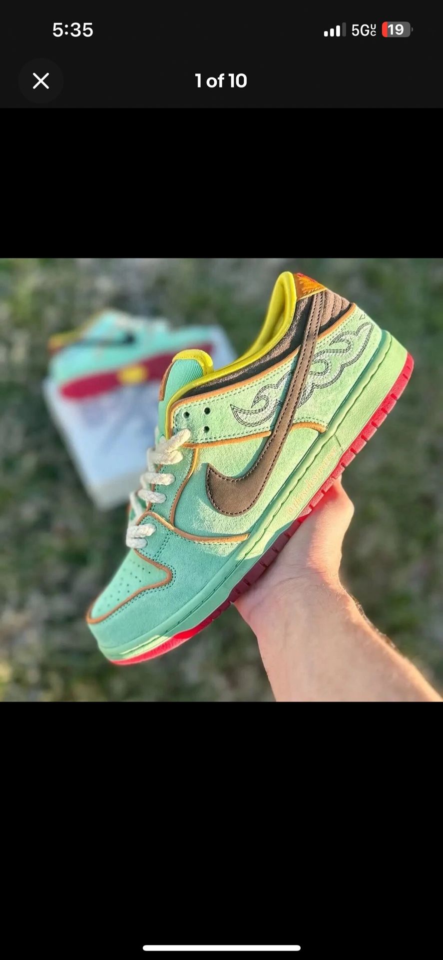 Brand New Nike SB Dunk Low Tourmaline Rodeo Skate Sneaker Shoes