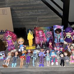Huge Variety of Dolls Lot! Rainbow High, Bratz, Monster High so Mich More