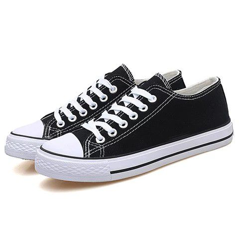 Mens and Womans HIGH QUALITY size 9 Black Canvas Sneakers, Brand New!