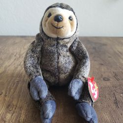 Ty Bennie Plush sloth Slow Poke