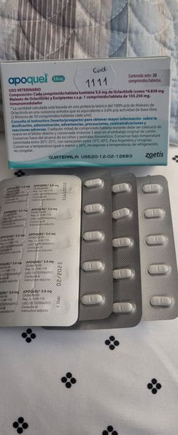 Apoquel 3.6 mg. 3 new blister packs