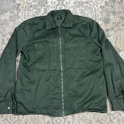 Zara Green Full Zip Men’s Jacket Size S 