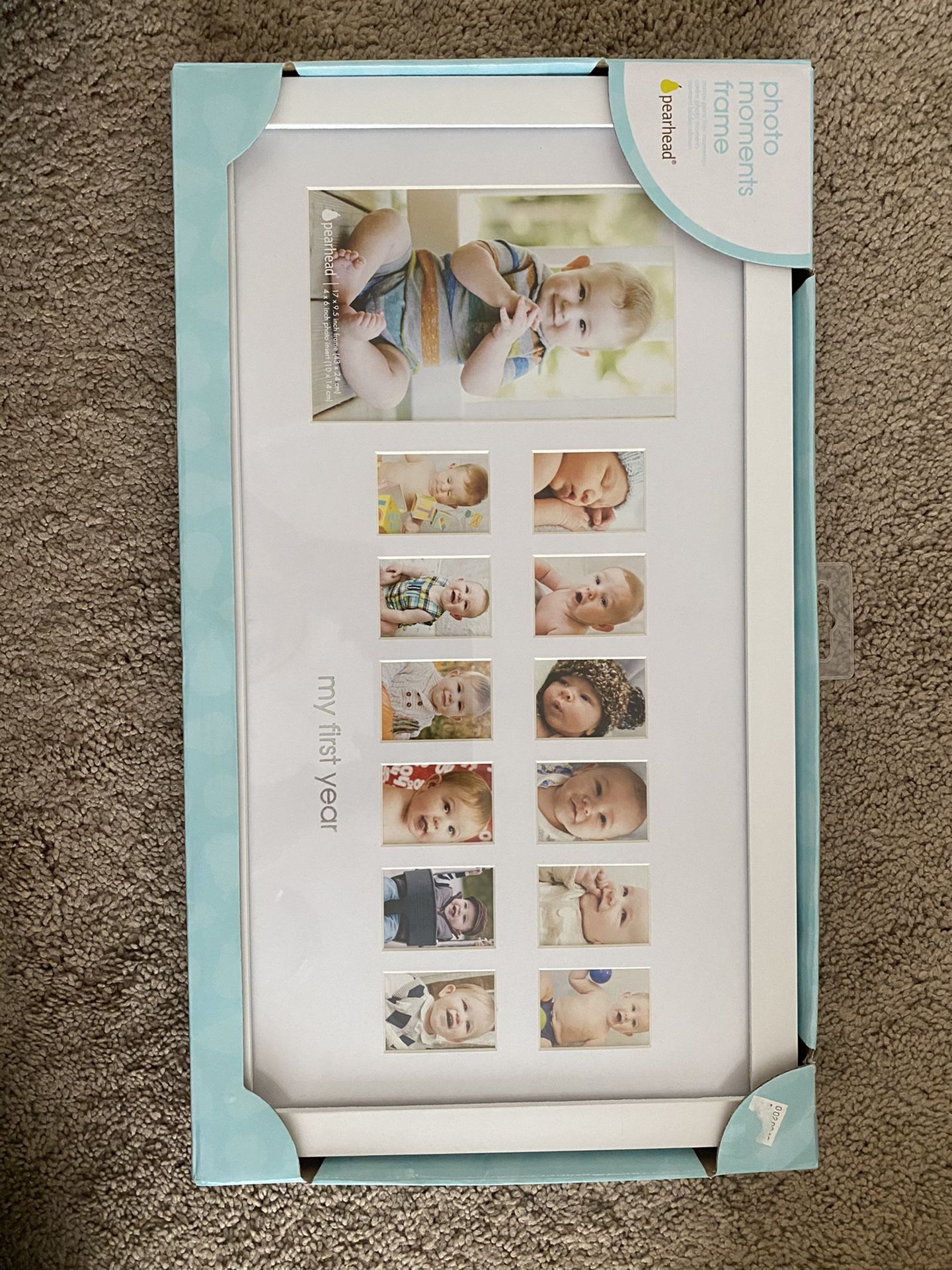New in box baby’s first year picture frame