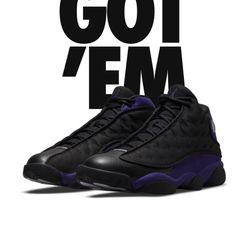 Court purple Jordan 13 Size 10.5