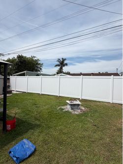 Vinyl fence