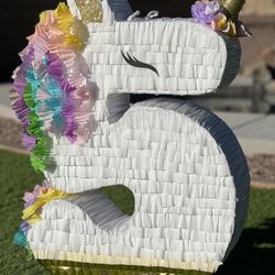 Number Five Unicorn Piñata AVAILABLE for Pick Up