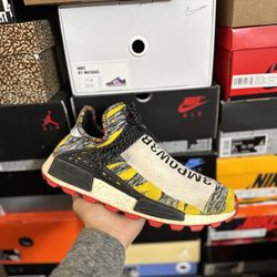 Adidas NMD Hu Solar Pack Red size 11 USED But Clean