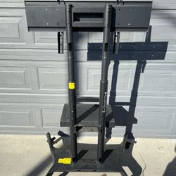 Heavy-Duty Rolling TV Stand / Mobile Display Cart (Up to 75″)