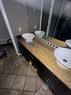 Dual Granite Bathroom Sinks