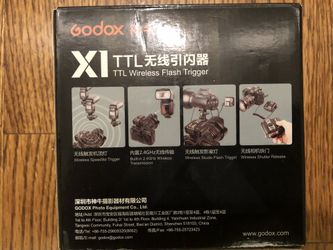 New Never-Use Godox X1 TTL Wireless Flash Trigger. 