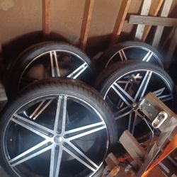 26 Inch Rims And Tires Plus 4 Brand New 26 Inch Tires