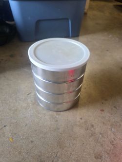 Coffee can almost all full of small Legos, $5