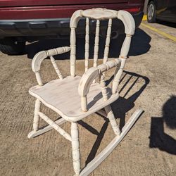 Toddler Size Wooden Rocking Chair