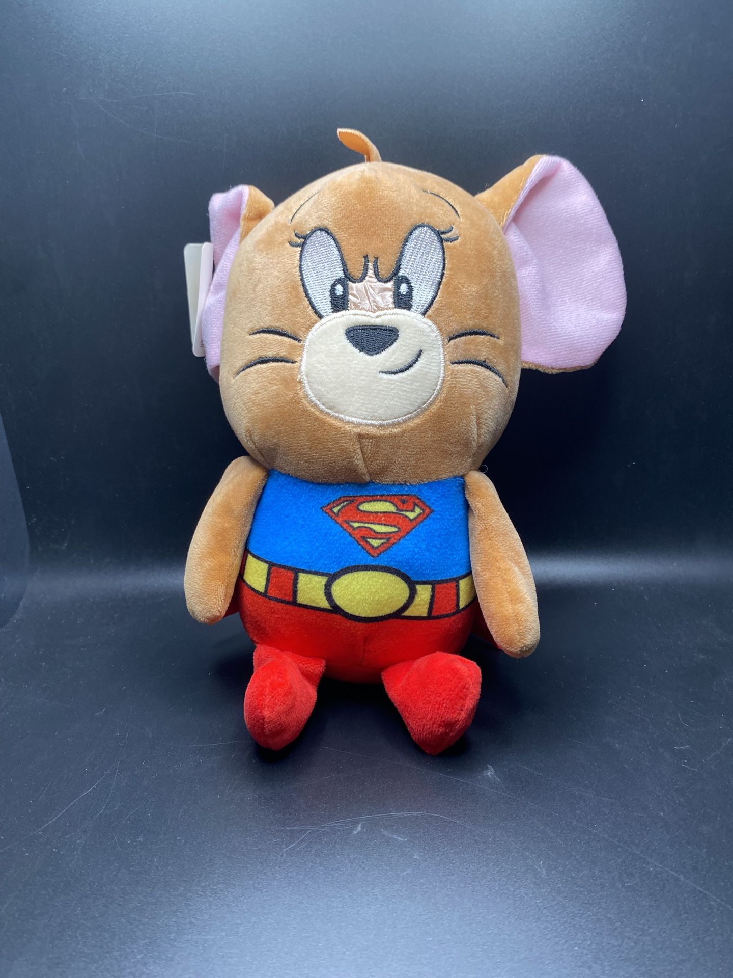 (NEW) Tom and Jerry Jerry as Superman 9 Inch Stuffed Animal (PERFECT FOR BIRTHDAY PARTIES)