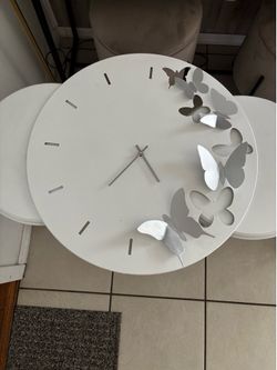 Butterfly Spring Wall Clock
