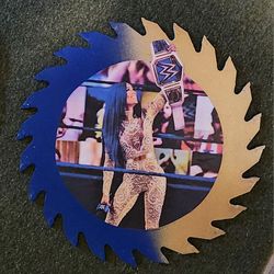Sasha Banks Wrestling Decorative Saw Blade Wall Art