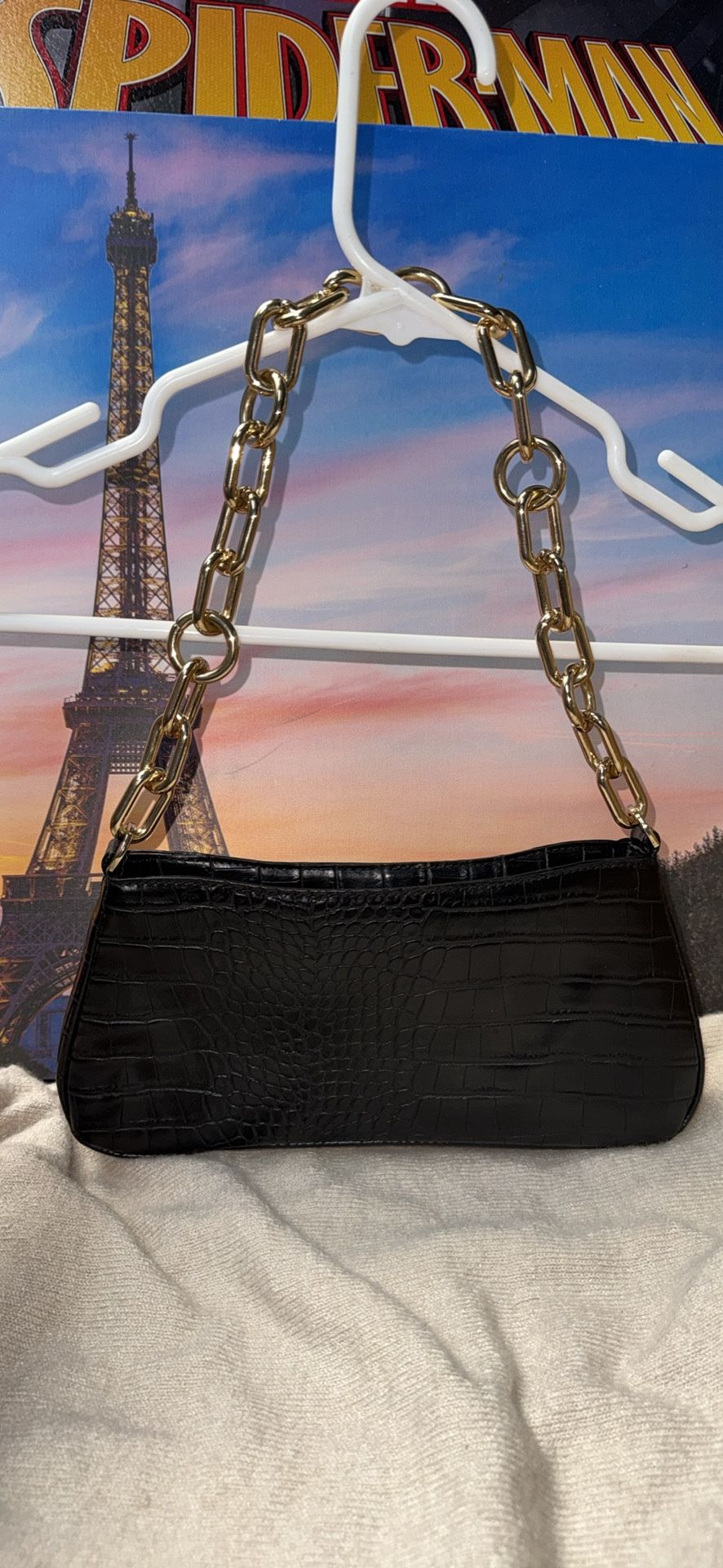 Leather Purse With Chain Strap