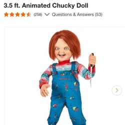 NEW 
3.5 ft. Animated Chucky Doll