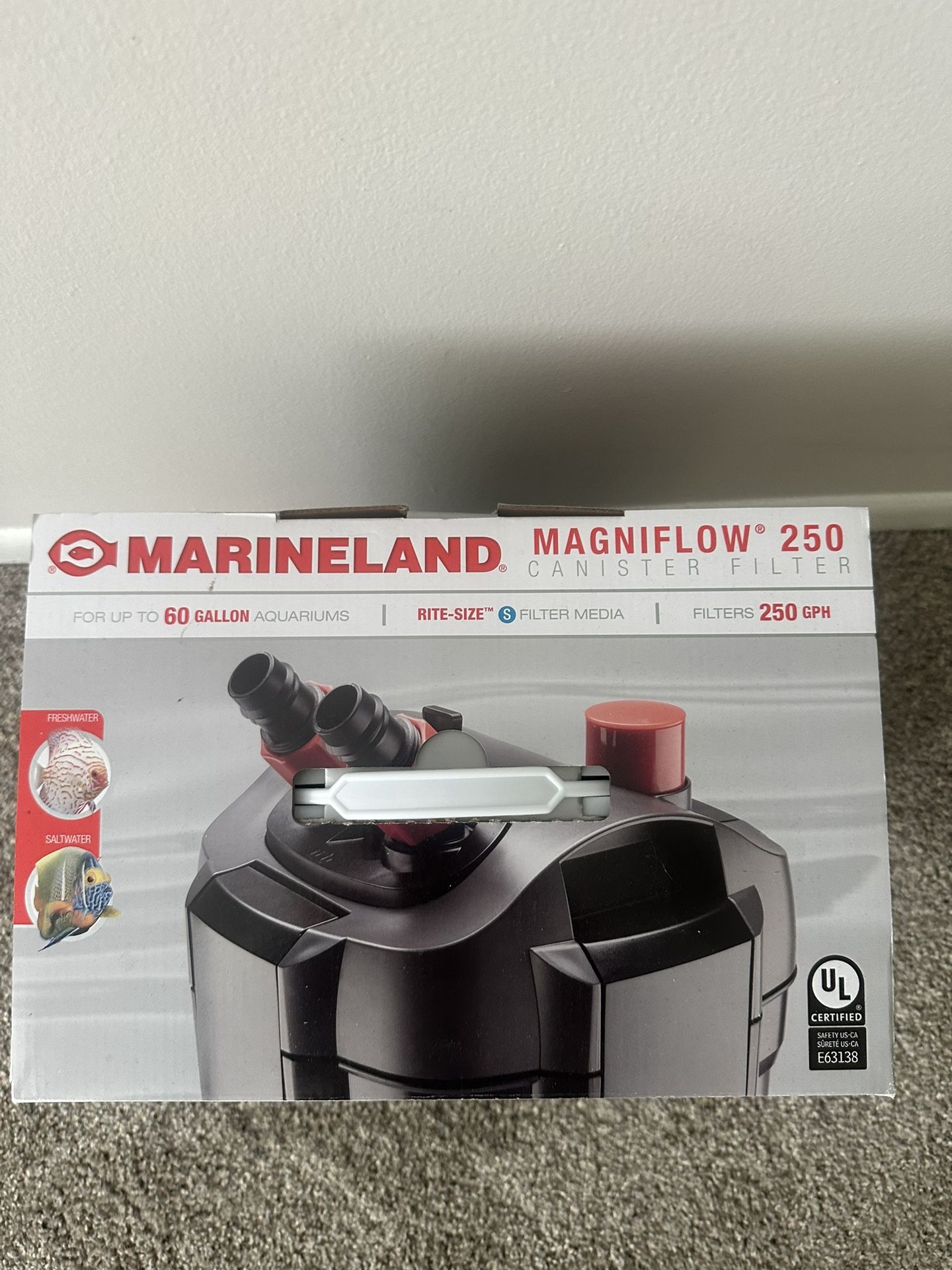 Marineland Magniflow 250 Canister Filter Used But Great Condition
